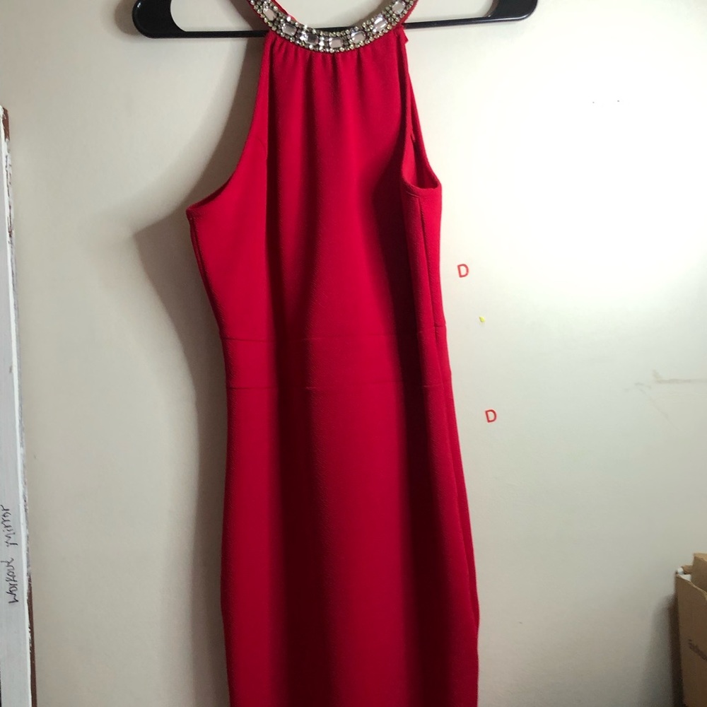 Red women’s dress